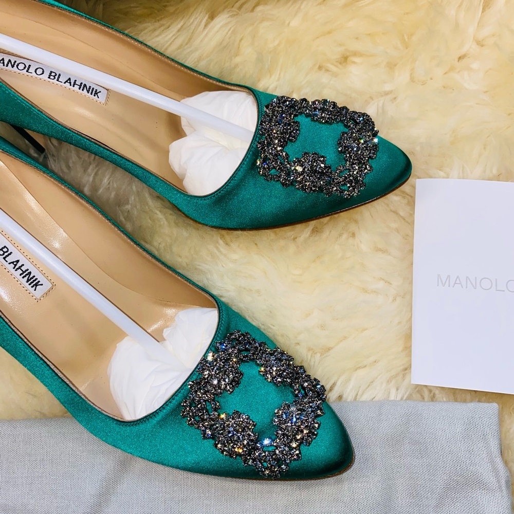 New authentic Manolo Blahnik hangisi 105mm heels - Picture 2 of 16